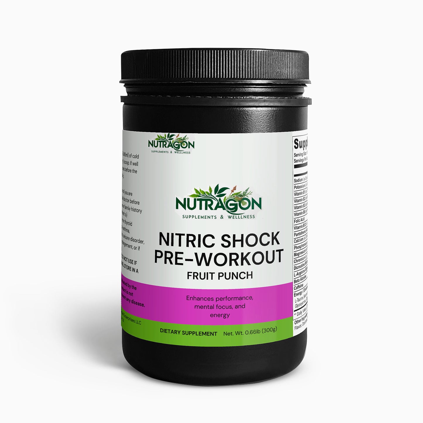 Nitric Shock Pre-Workout Powder (Fruit Punch)