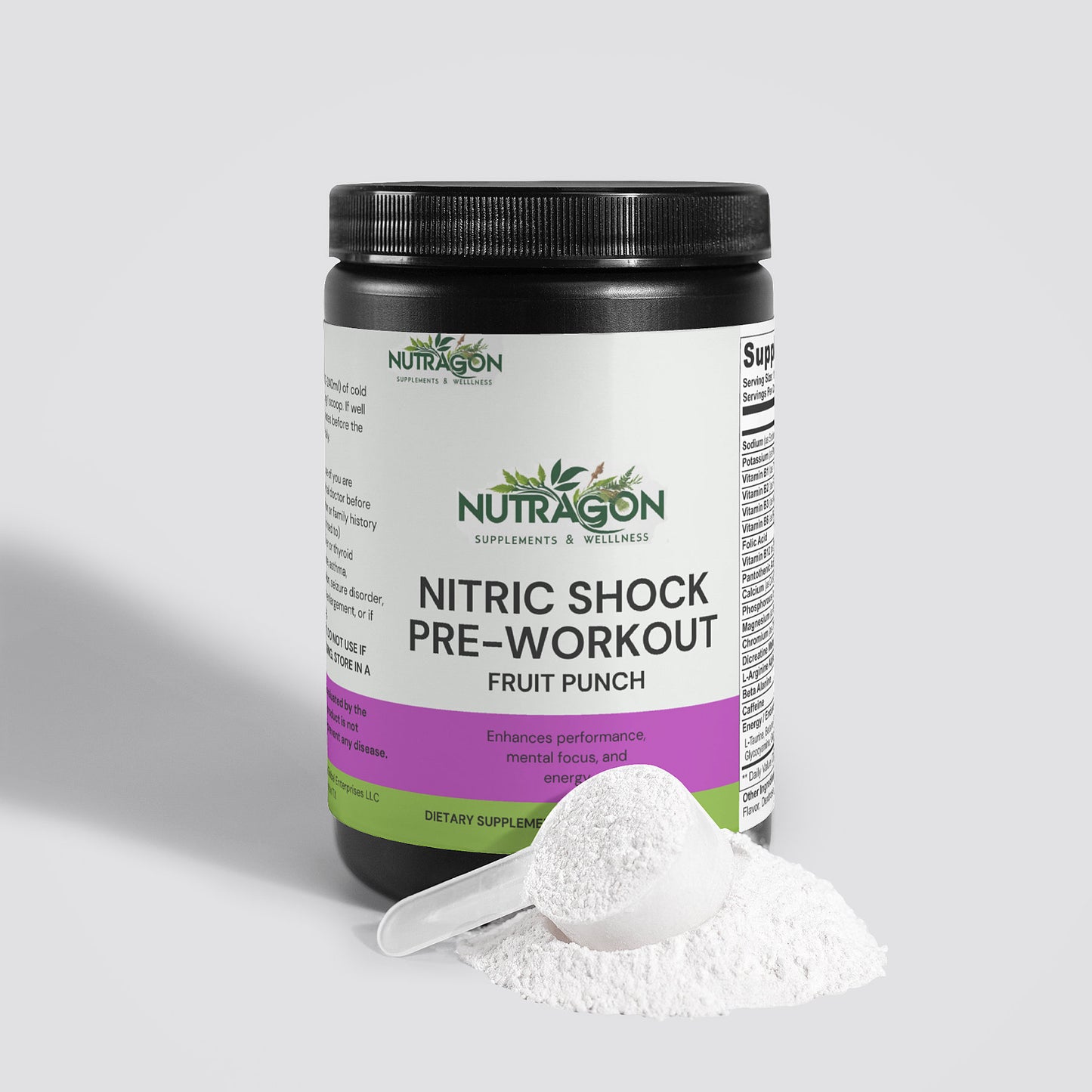 Nitric Shock Pre-Workout Powder (Fruit Punch)